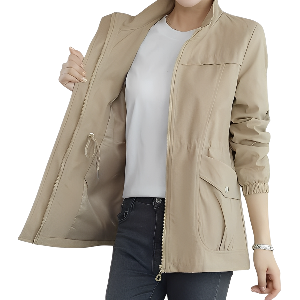 Gwenda - Schicke Damenjacke mit verstellbarer Taille