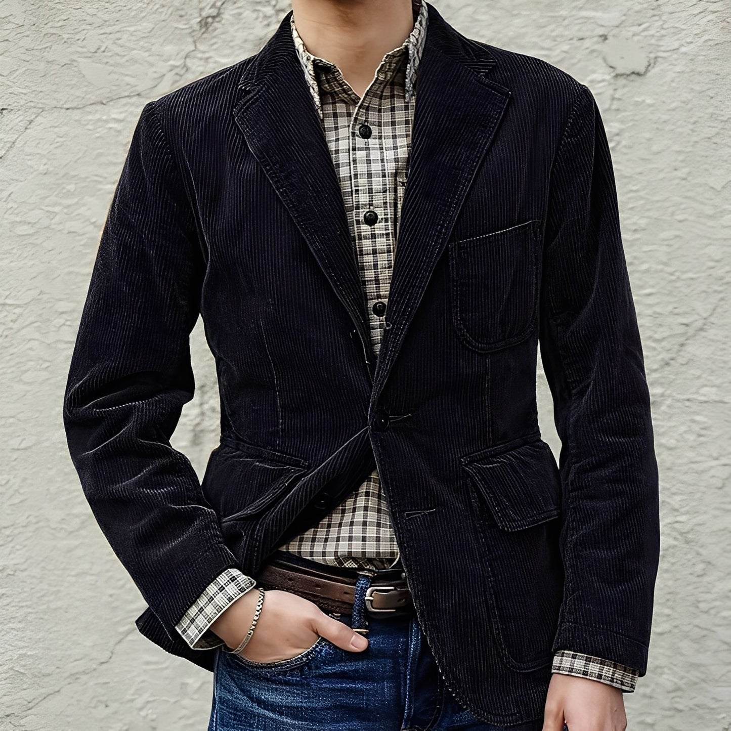 Dalton - Bequeme Wolljacke mit Taschen für Herren