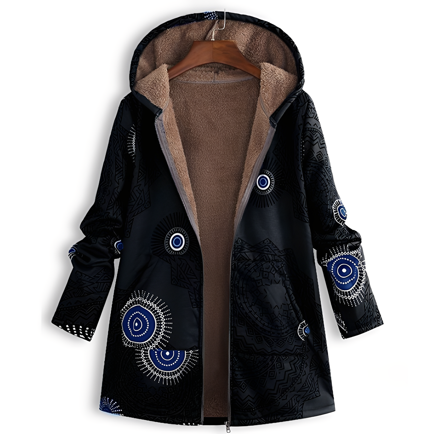 Olyvia - Damenjacke im Retro-Stil mit Muster