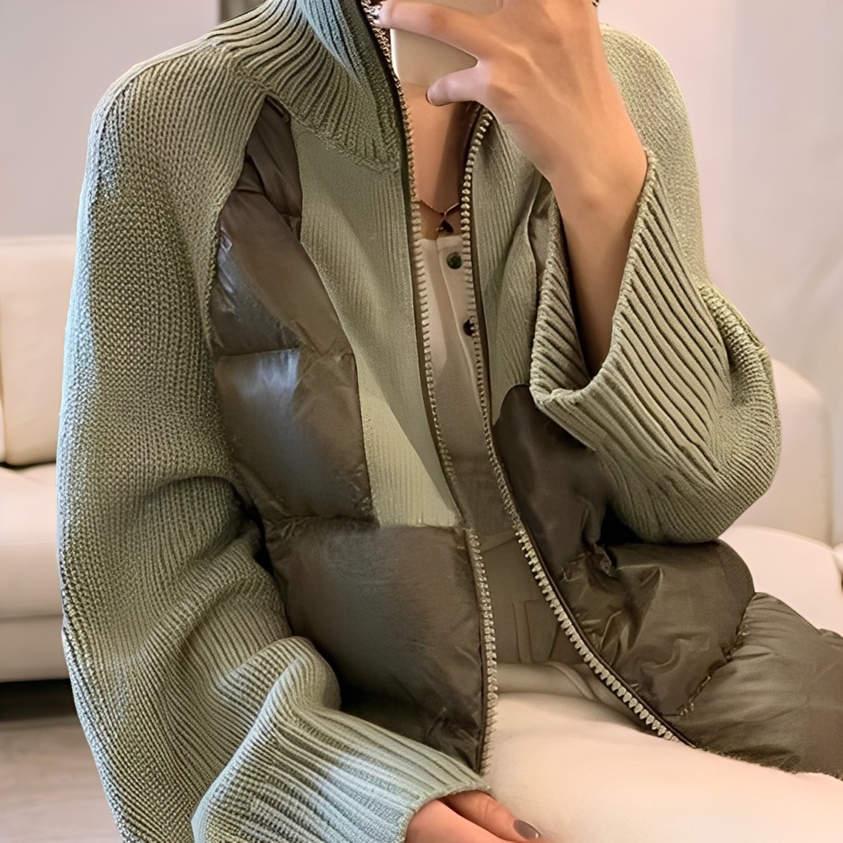 Harley - Bequeme Strickjacke mit Reißverschluss für Damen