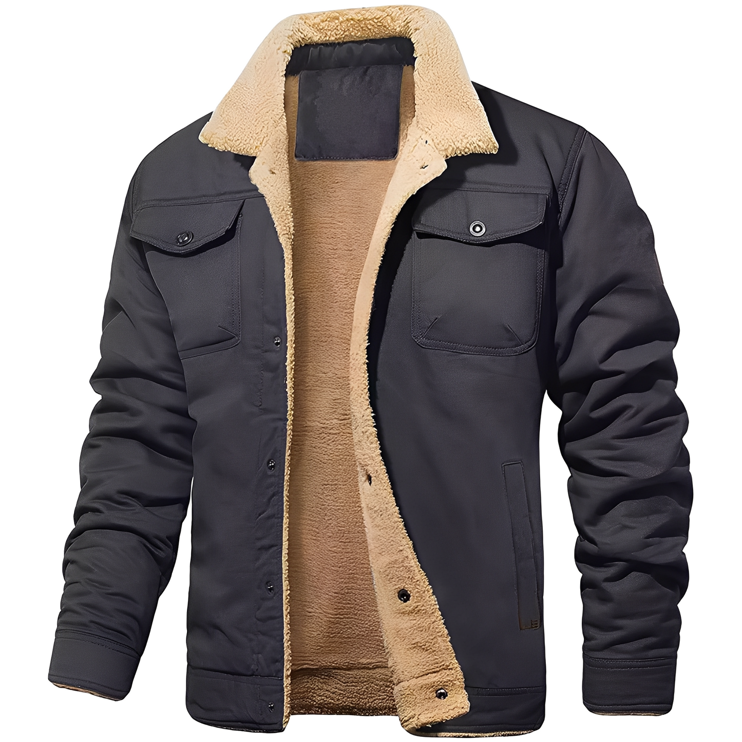 Dillon - Gemütliche Fleece-Twill-Jacke für Männer