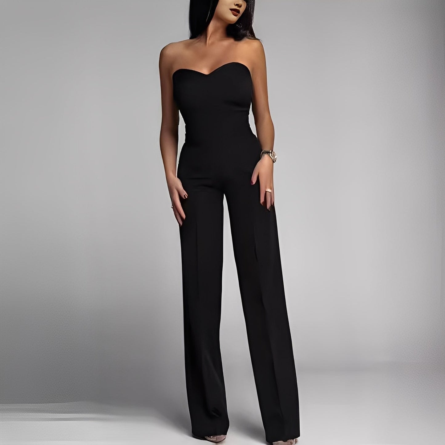 Briley - Stilvoller, eleganter, trägerloser Damen-Jumpsuit