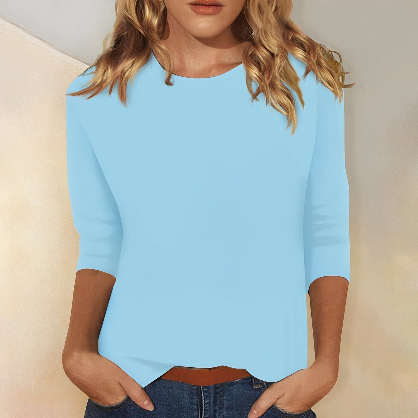 Louisa - Lockeres, schlichtes Langarmshirt für Damen