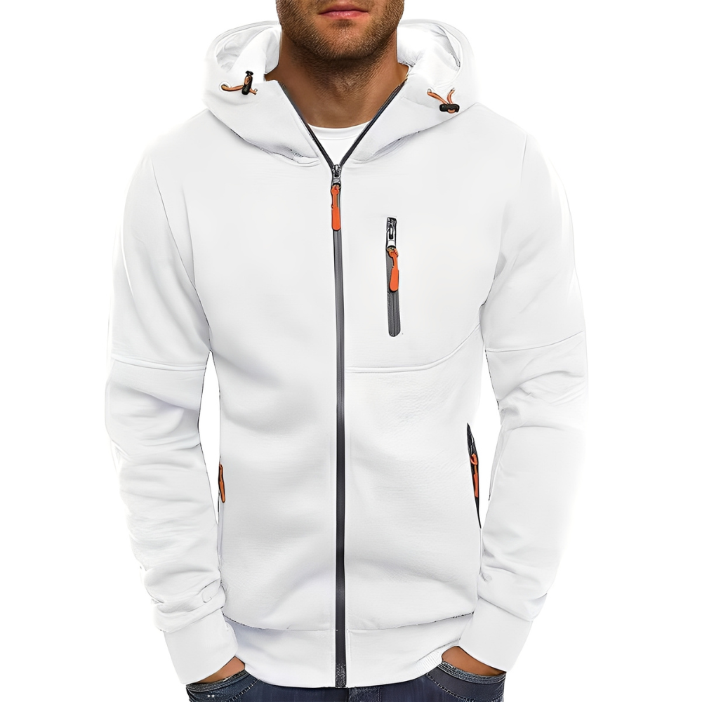 Miller - Bequeme Männer-Kapuzenjacke mit Zipper