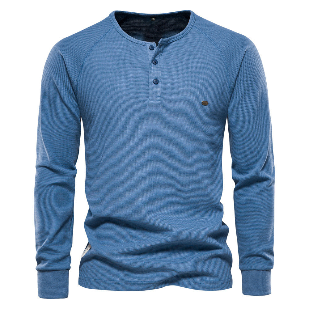 Jacob - Komfortables langes Waffelshirt für Herren