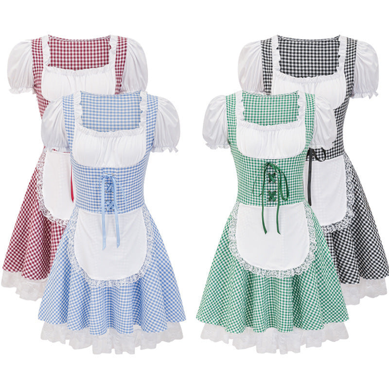 Miriam - Klassisches Damen-Oktoberfestkleid mit Karomuster