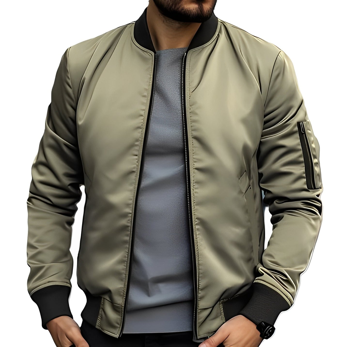 Garret - Elegante, schmal geschnittene Herren-Bomberjacke