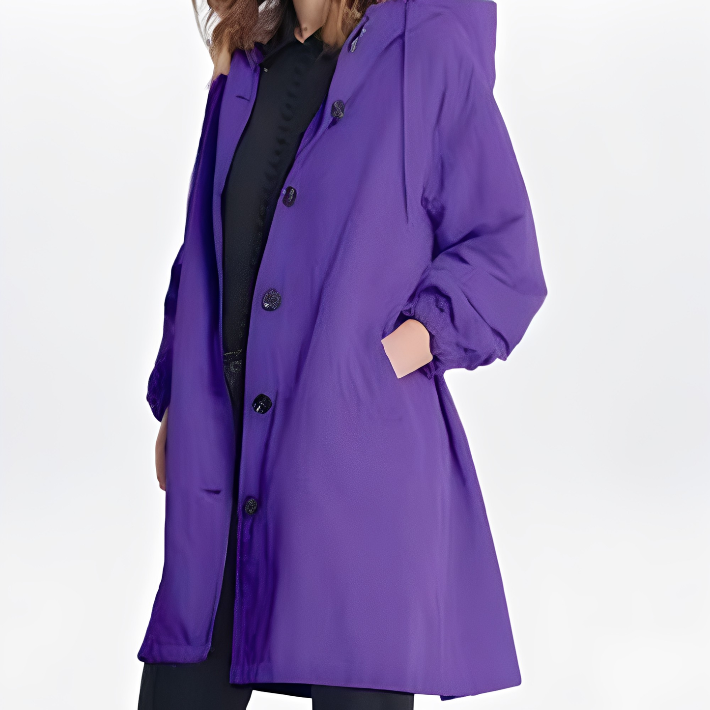 Giselle - Damen-Regenjacke mit Kapuze, wasserdicht