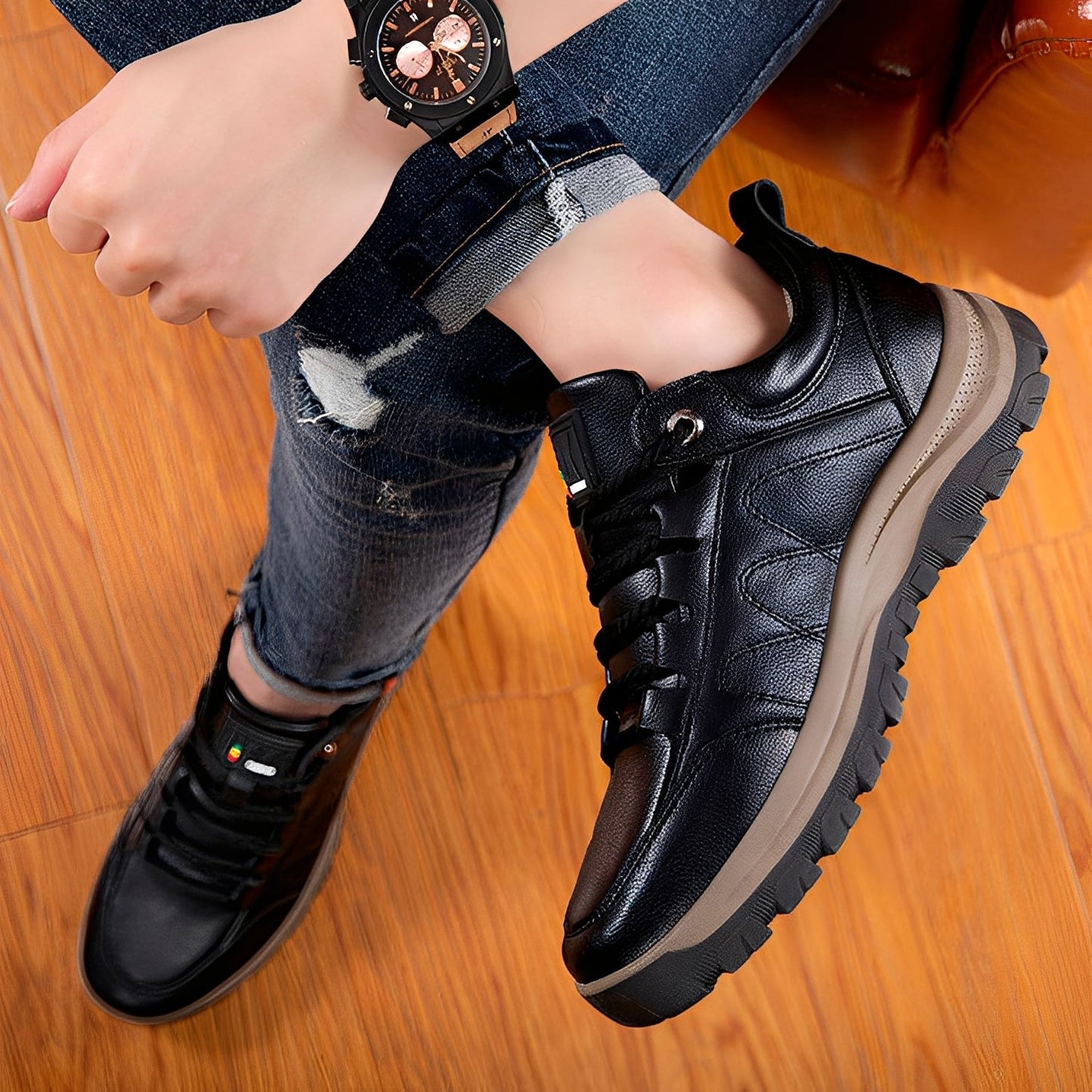 Randolf - Elegante, rutschfeste Lederschuhe für Männer