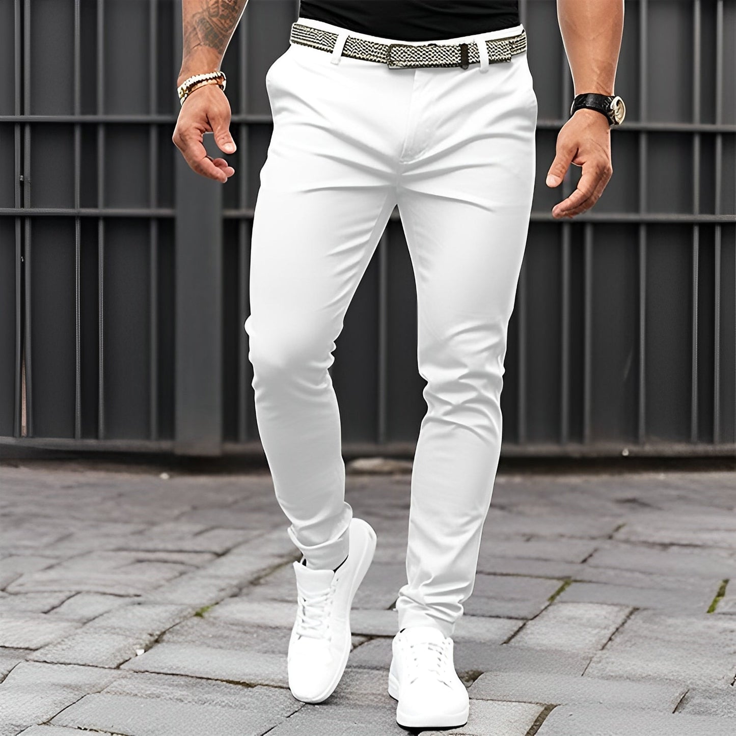 Jaron - Moderne, leichte Slim-Fit-Hose für Männer