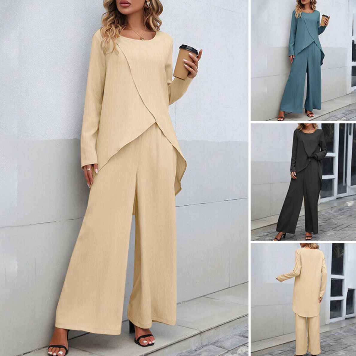 Ruth - Stilvolles Set mit asymmetrischem Saum