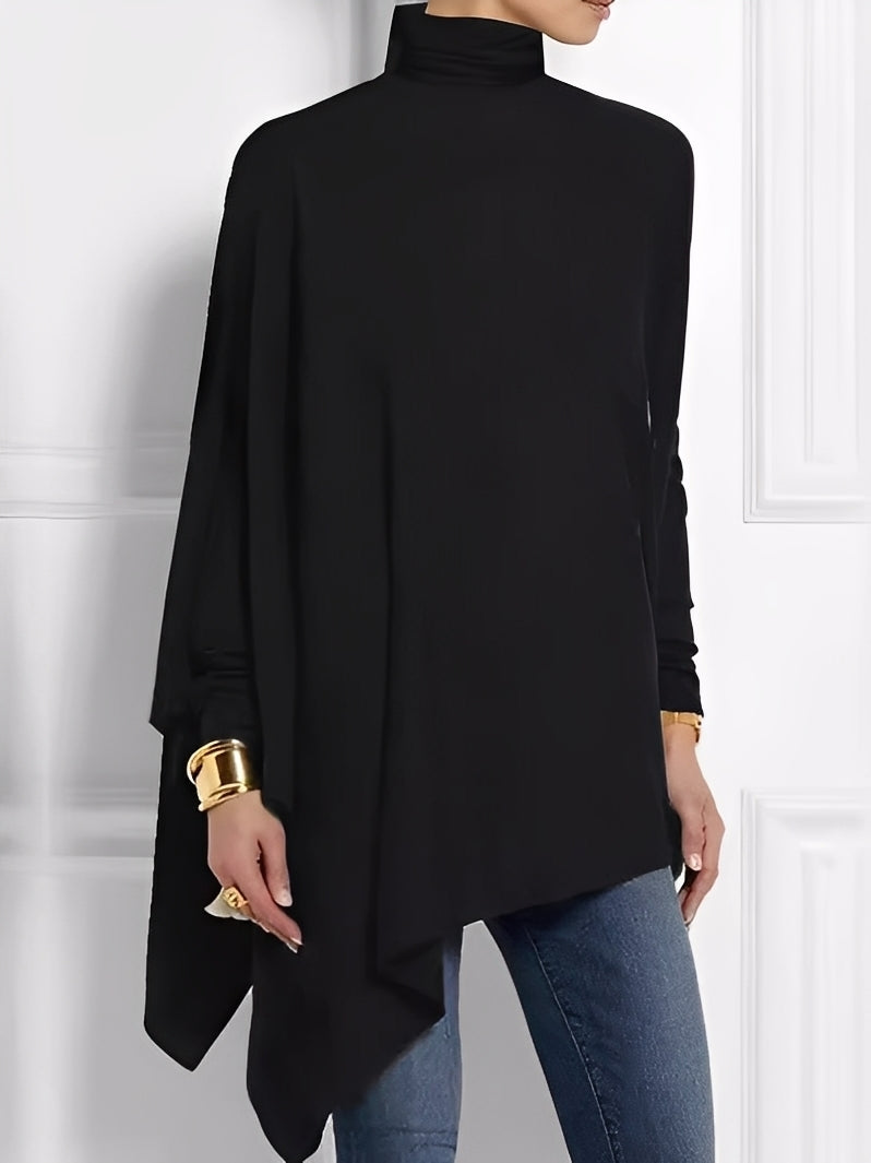 Kalysta - Modisches Fleece-Top mit schrägem Schnitt für Damen