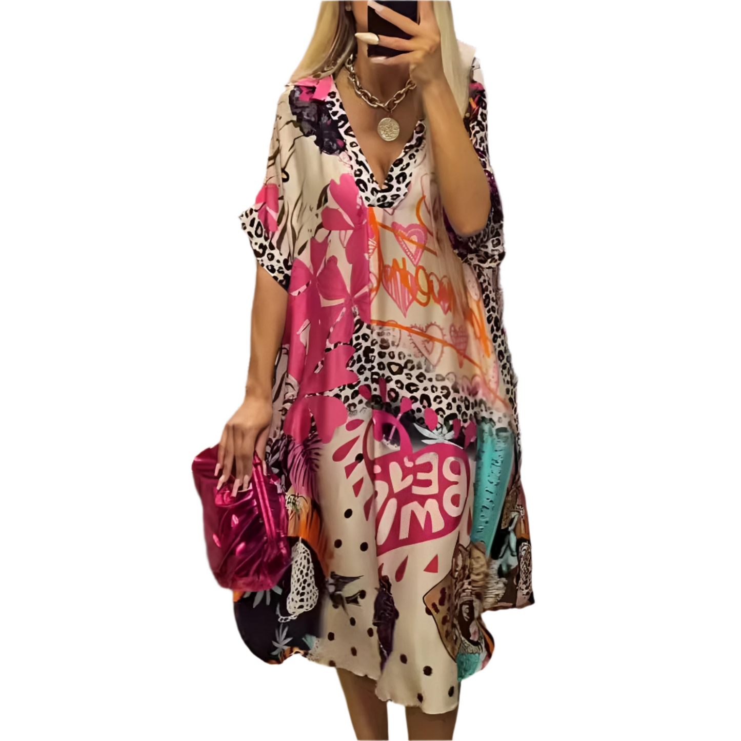 Moriah - Sommerkleid für Damen mit lockerem Schnitt und Druck