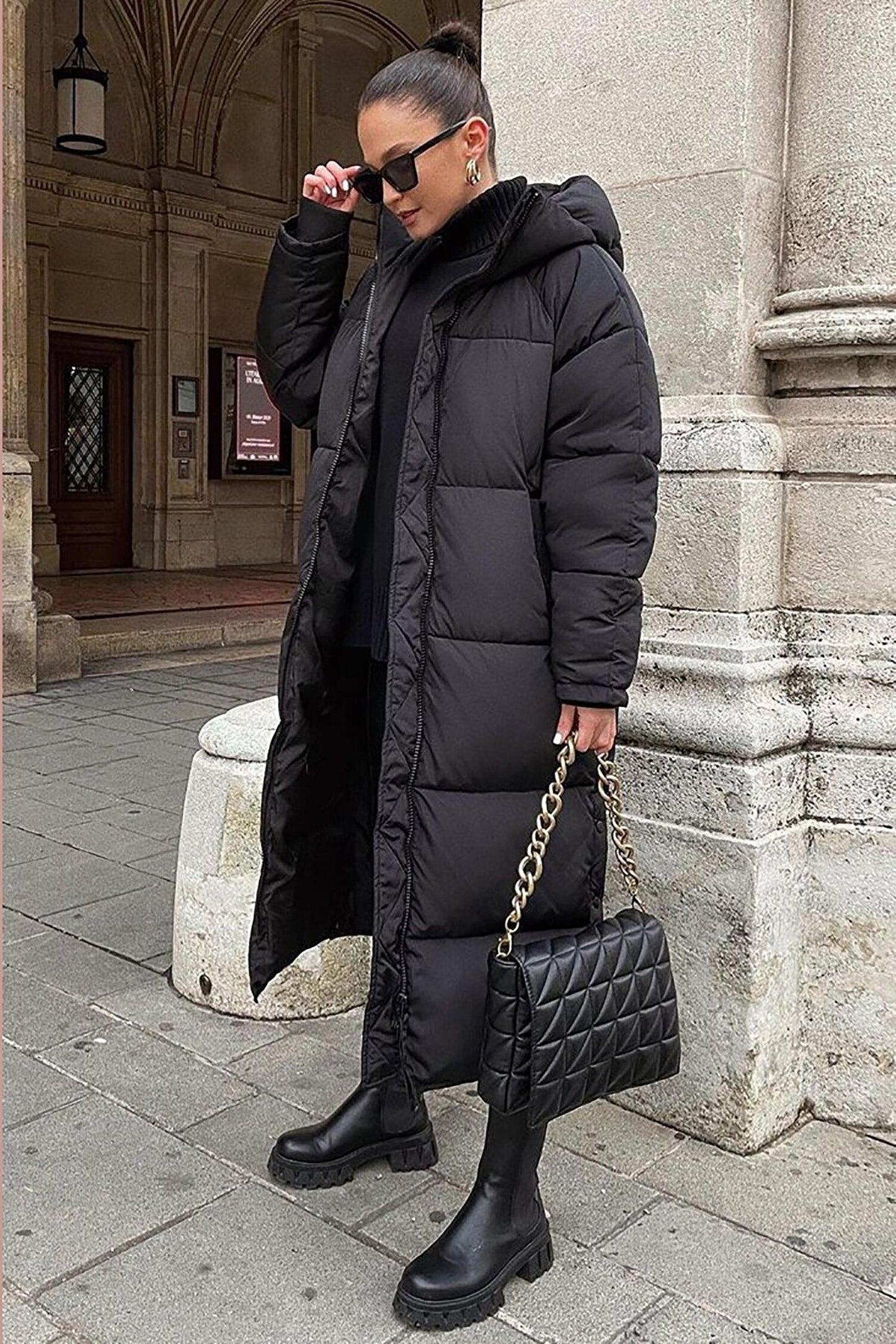 Khloe - Warme, lange, bequeme Damenjacke