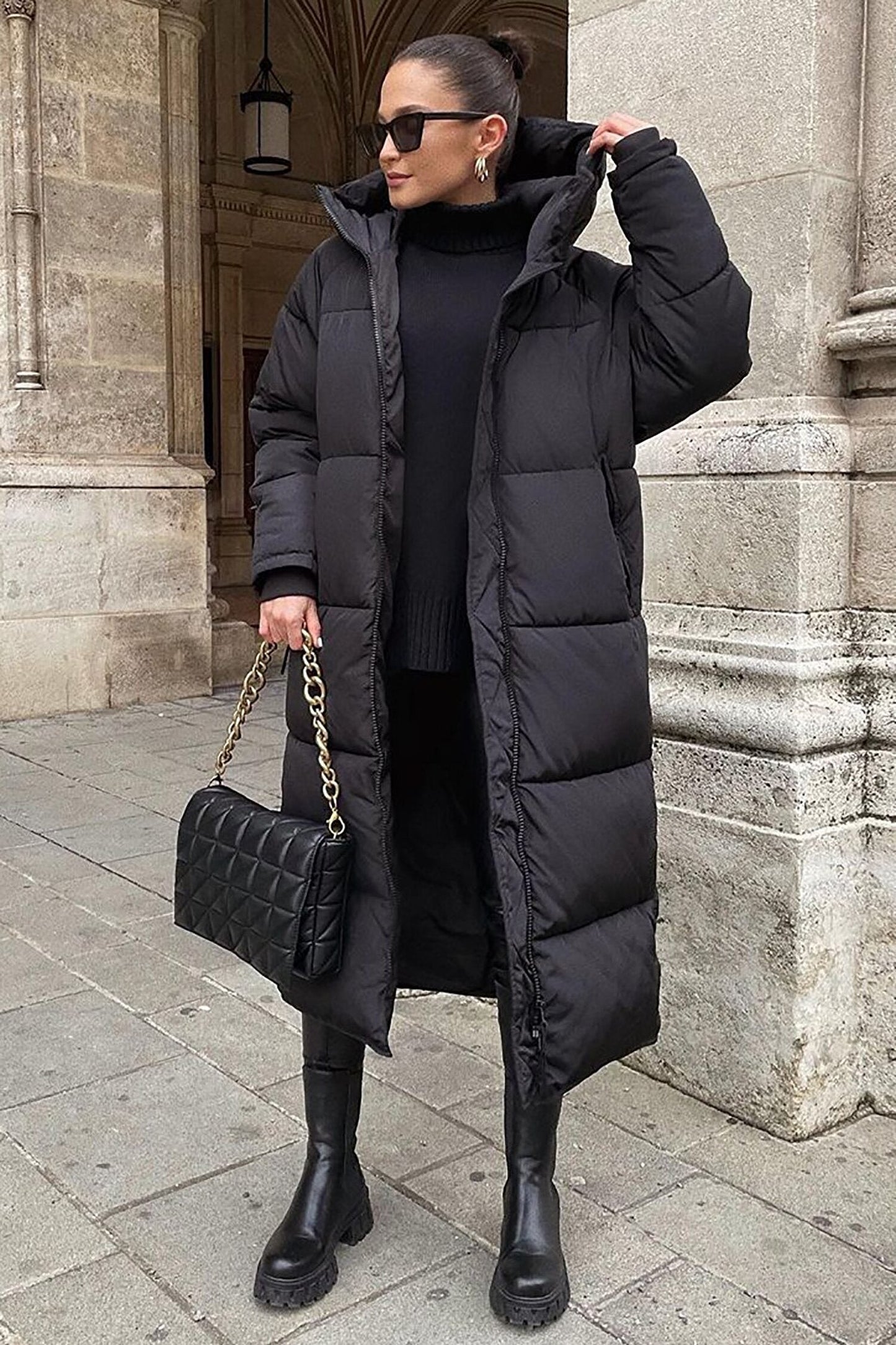 Khloe - Warme, lange, bequeme Damenjacke