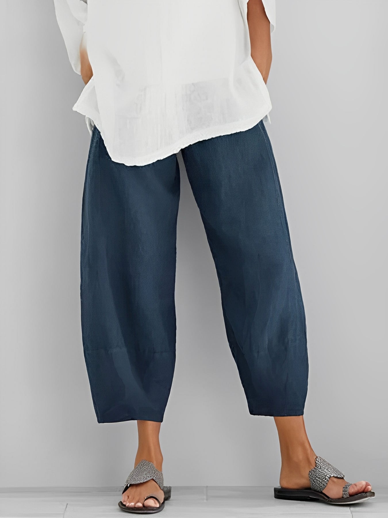 Alethea - Bequeme Leinenhose im lockeren Schnitt