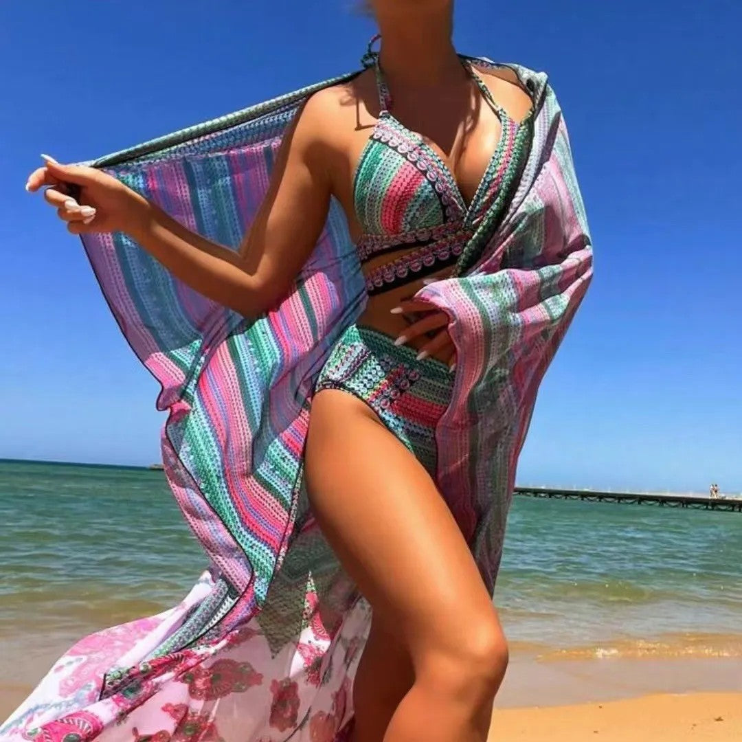 Merlyn - Ethik-Bikini im Dreiteiler mit hoher Taille für Damen