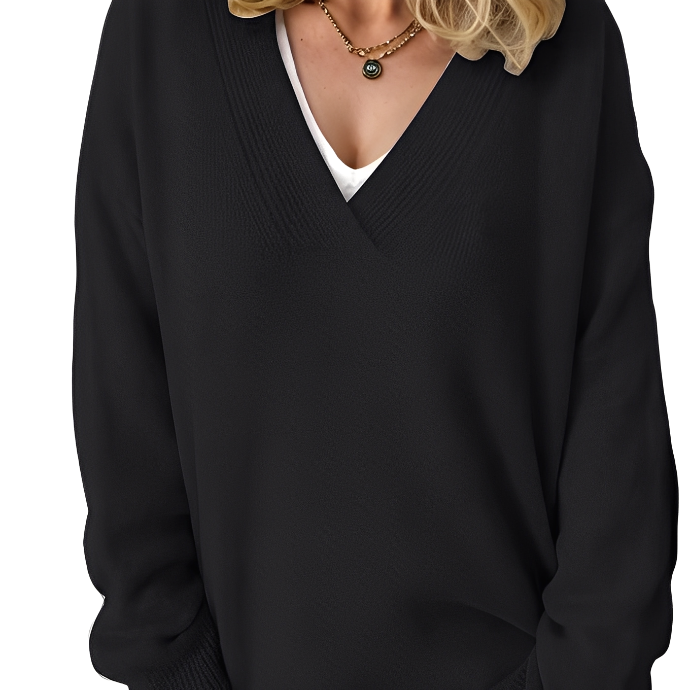 Camryn - Locker gestrickter Frauenpullover