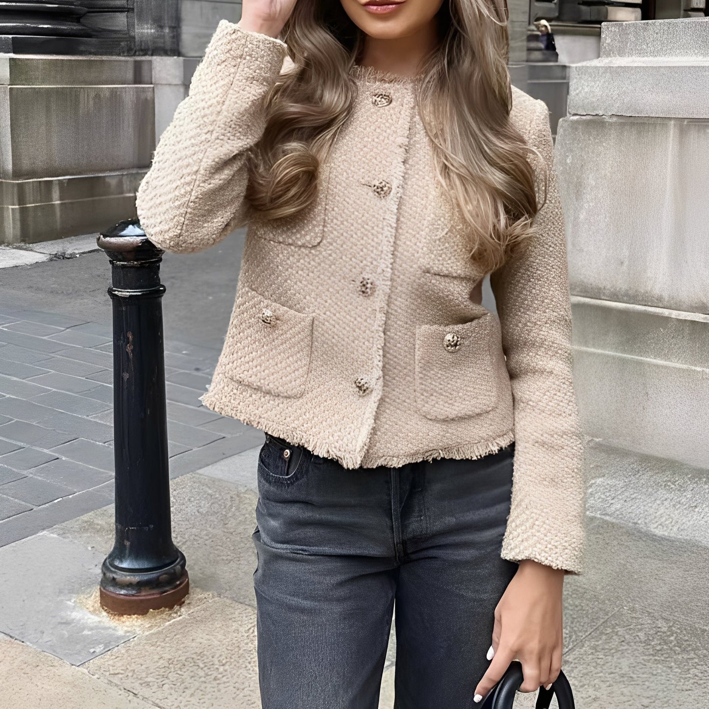 Samantha - Schicke Woll-Tweedjacke für Damen
