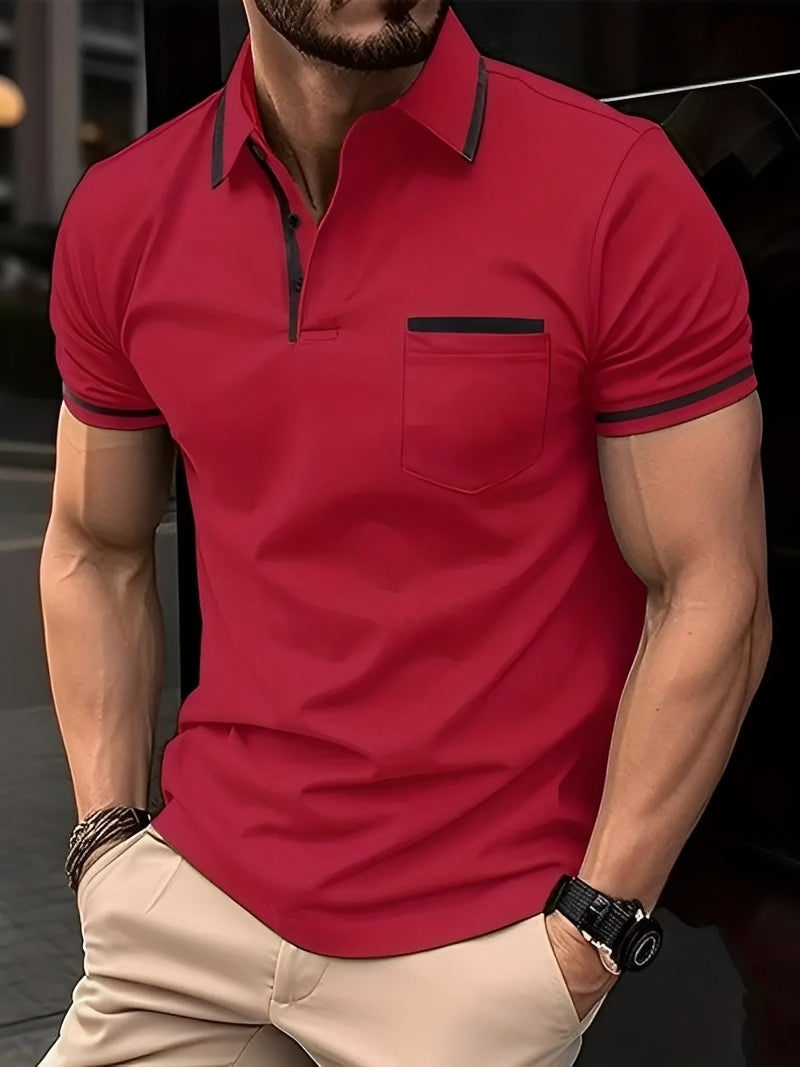 Garrick - Bequemes Herren-Poloshirt mit Tasche