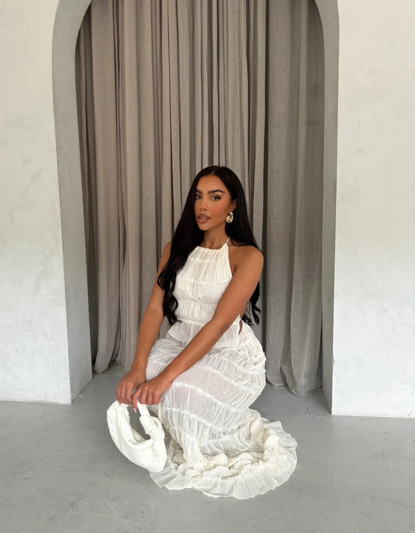 Siria – Zweiteiliges Set mit Halter-Top und Maxirock