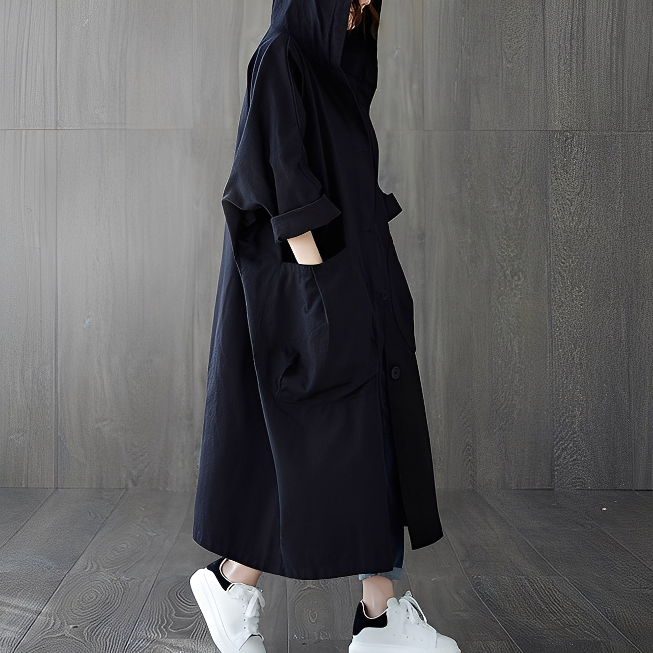 Myranda - Modern women's coat with pockets