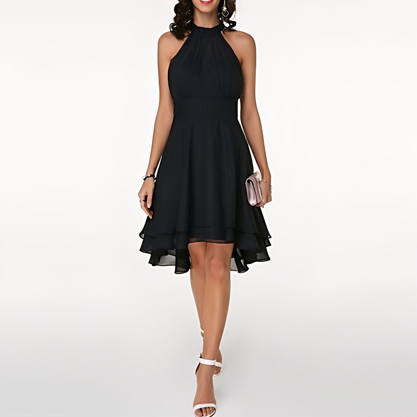 Melissa - Frauen Chiffonkleid mit hübschen Rüschen