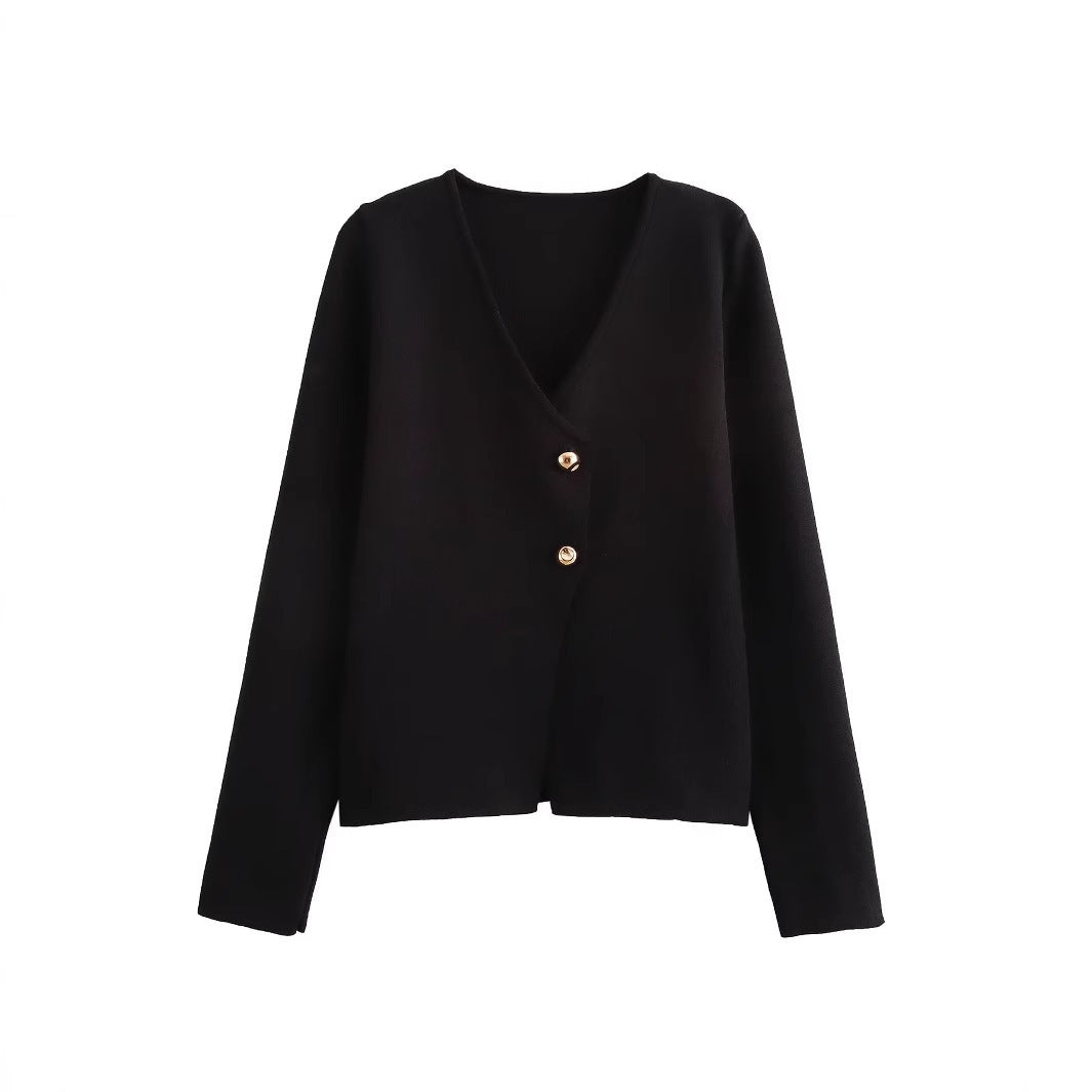 Sherry - Wąska, przylegająca damska sweterka na drutach