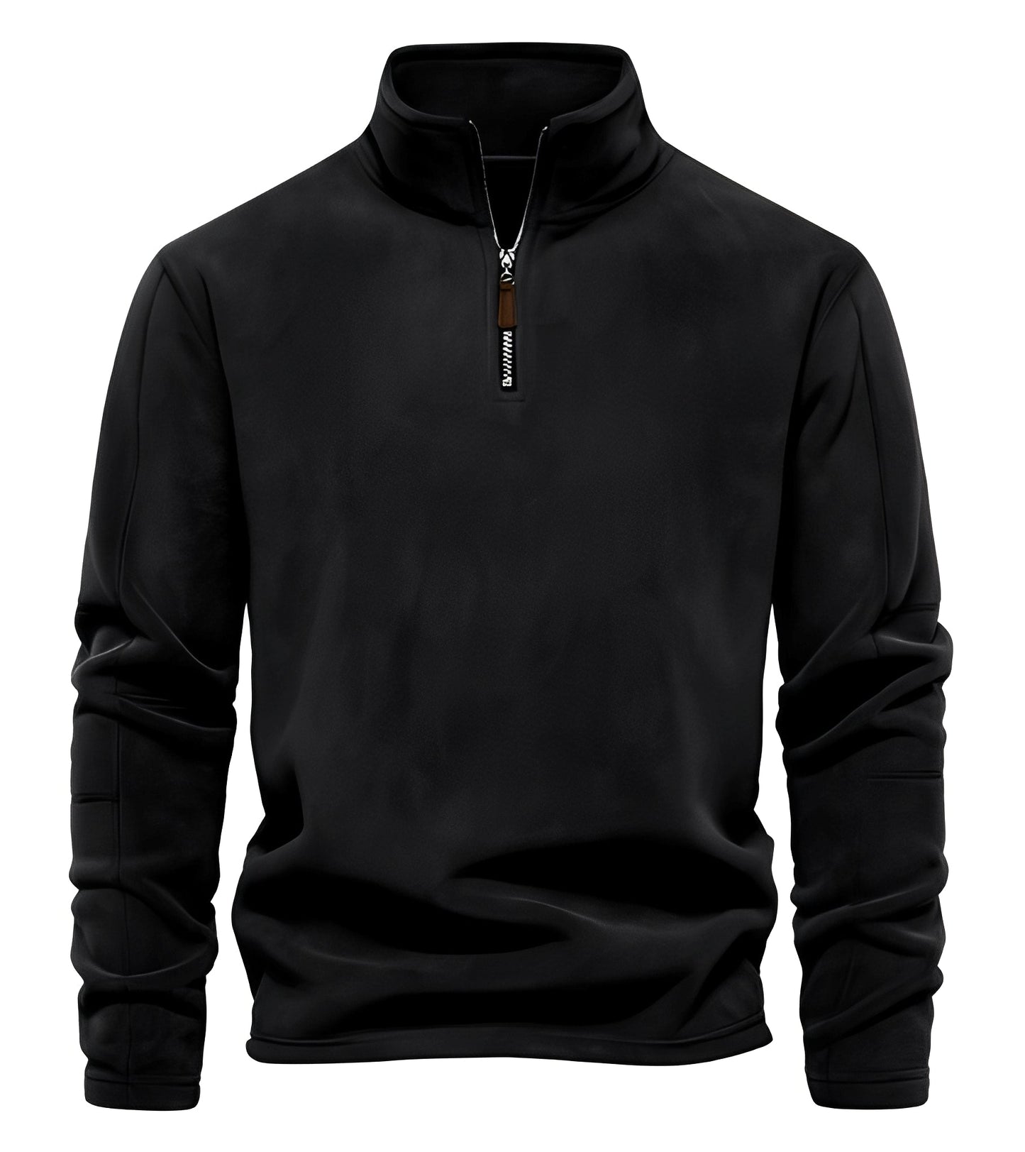 Nicholas - Fashionable fleece pullover for men with zipper