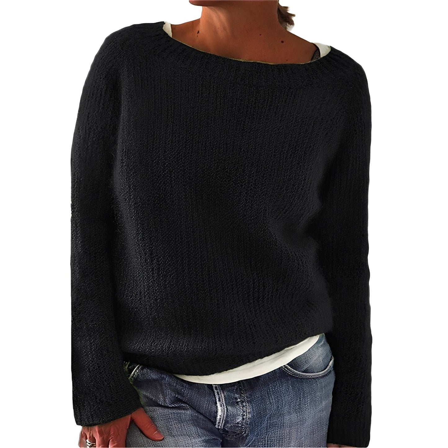 Angelia - Gemütlicher, warmer Damenpullover aus weichem Gestrick