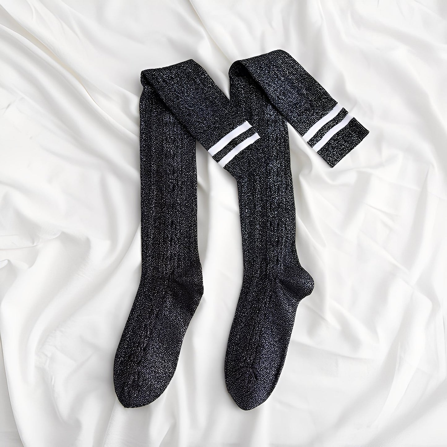 Zella - Modische Damen-Overkneesocken