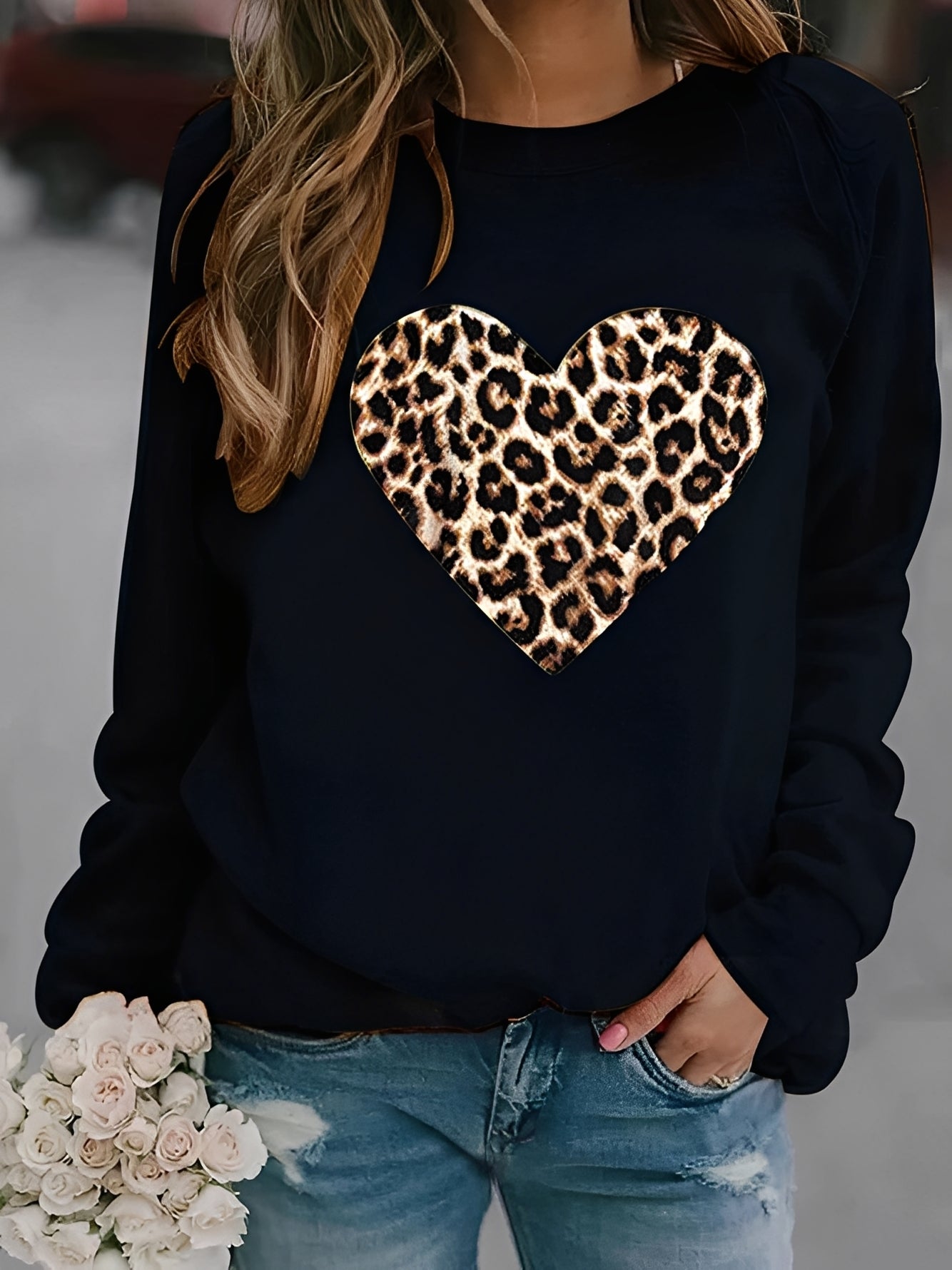 Daniella - Gemütlicher Damenpullover mit Herzmotiv