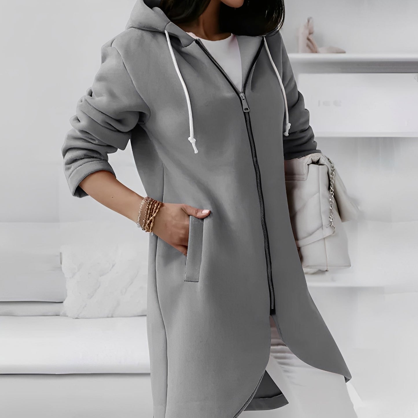 Myranda - Trendige Damen-Kapuzenjacke