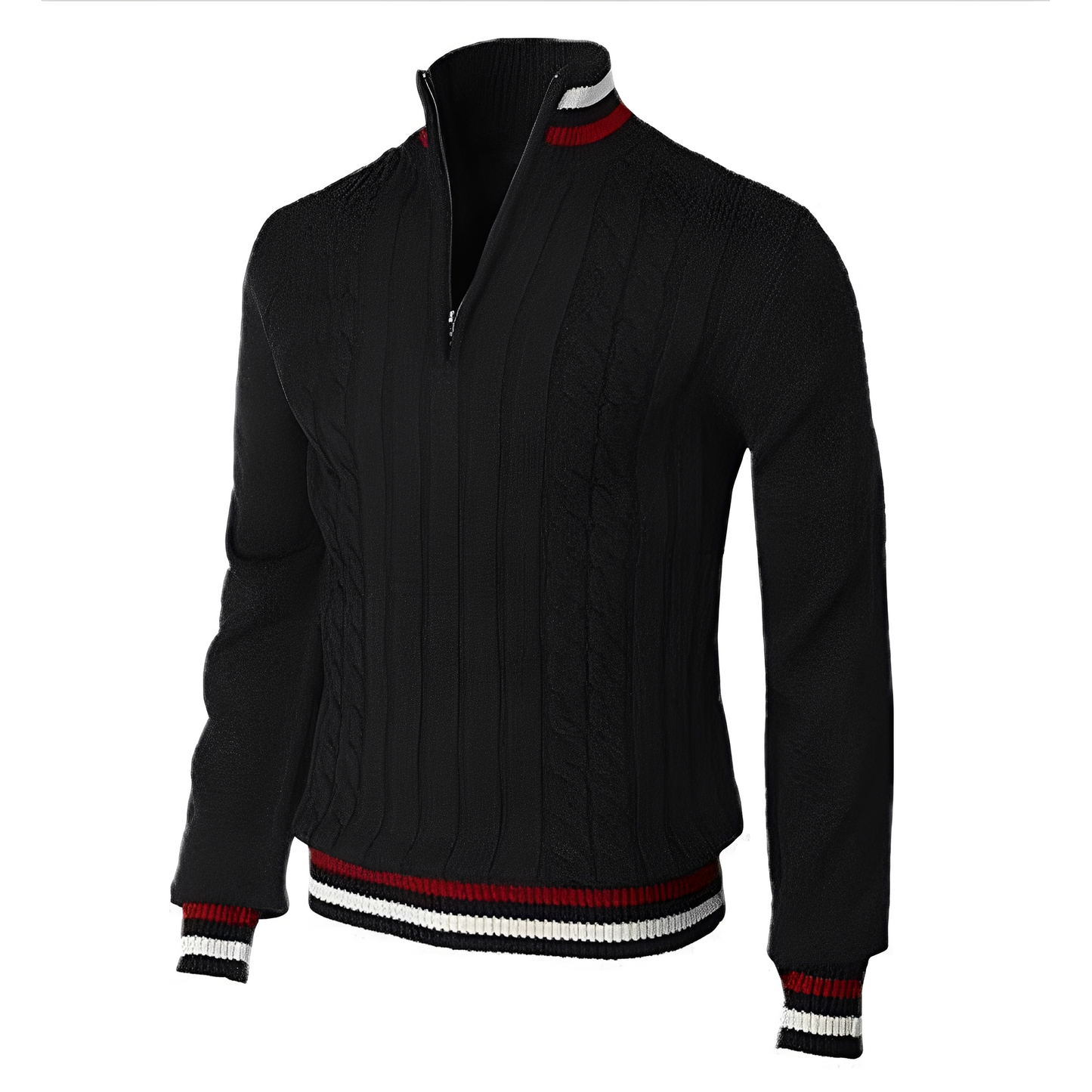 Zavier - Stylowy sweter męski z wysokim kołnierzem