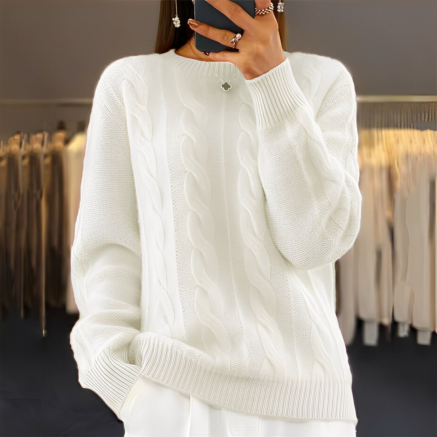 Leanne - Klassisch eleganter Damenpullover