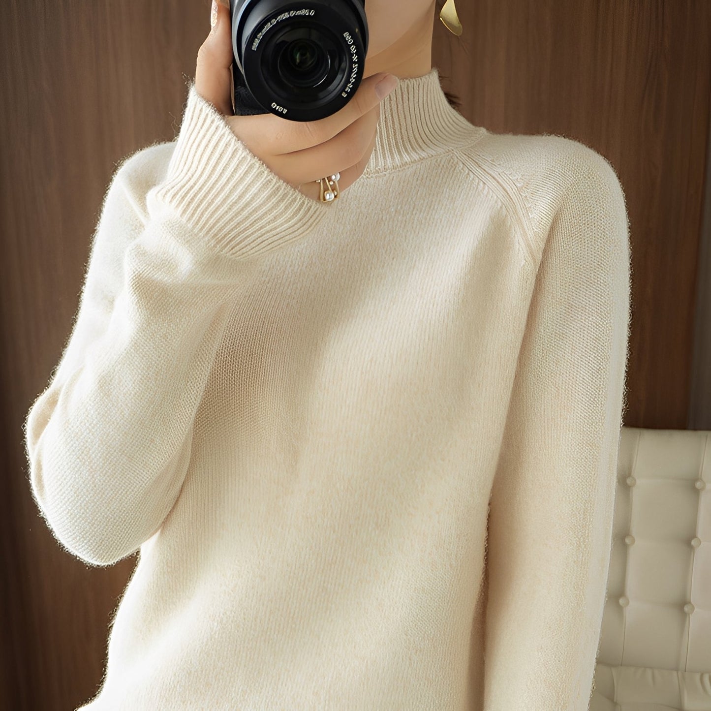 Ulyssa - Schicker Frauen-Kaschmir-Rollkragenpullover