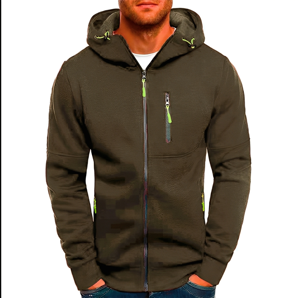 Miller - Bequeme Männer-Kapuzenjacke mit Zipper