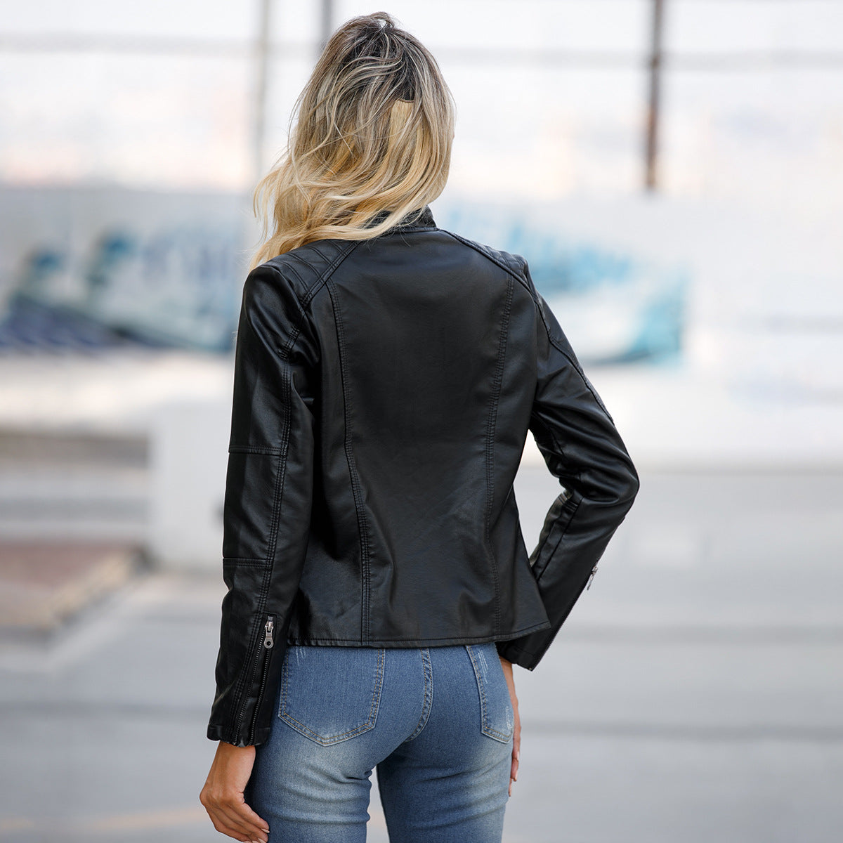 Martha - Schicke, figurbetonte Damenlederjacke