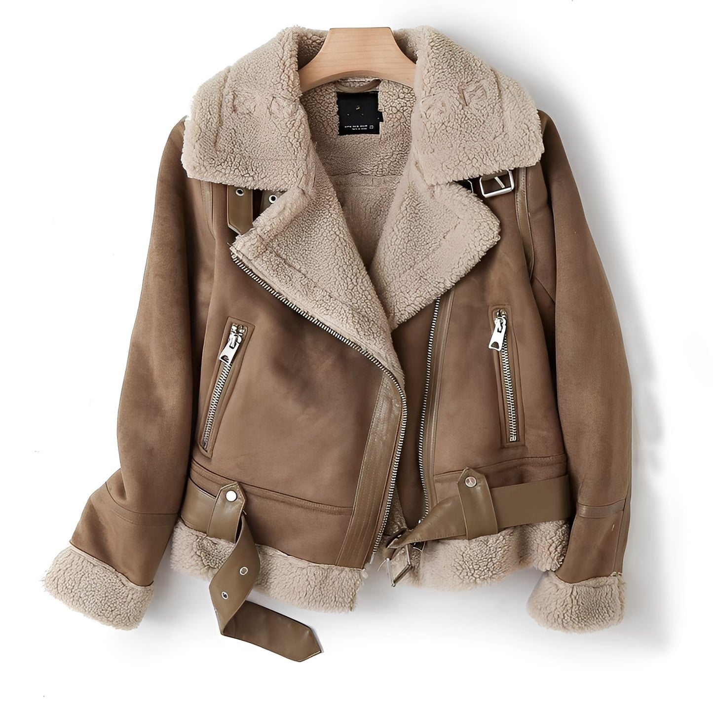 Serrena - Bequem warme Damenlederjacke