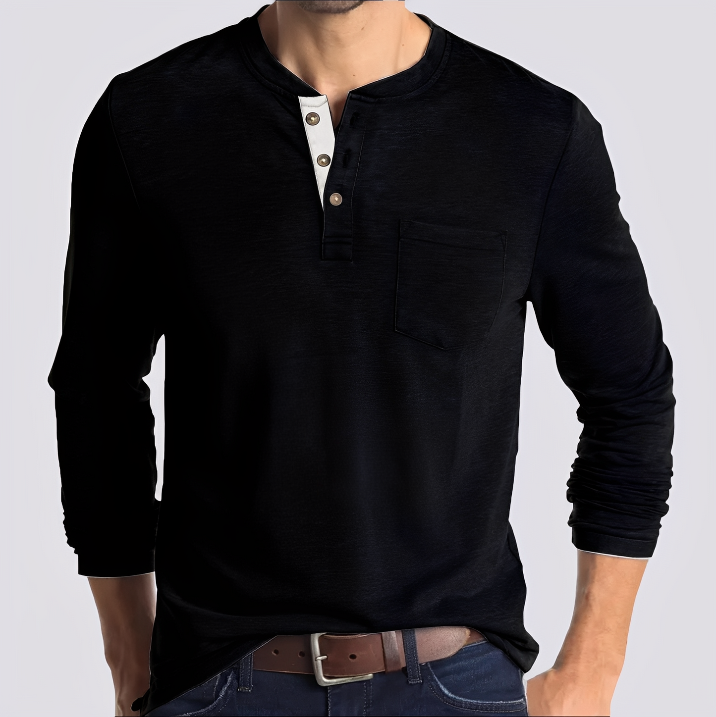 Dashiell - Komfortables Herren-Langarmshirt