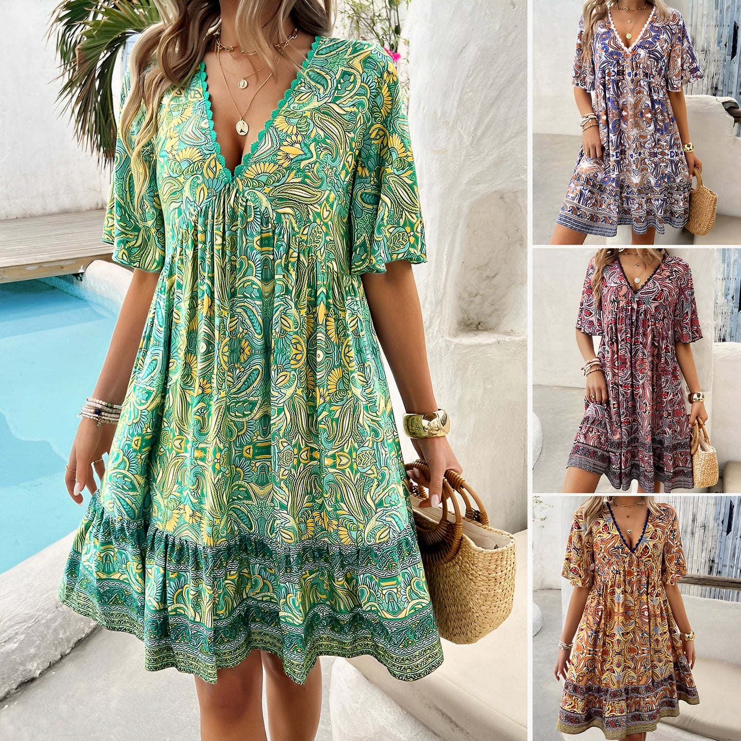 Kristeen - Luftiges Sommerkleid mit stilvollem Design