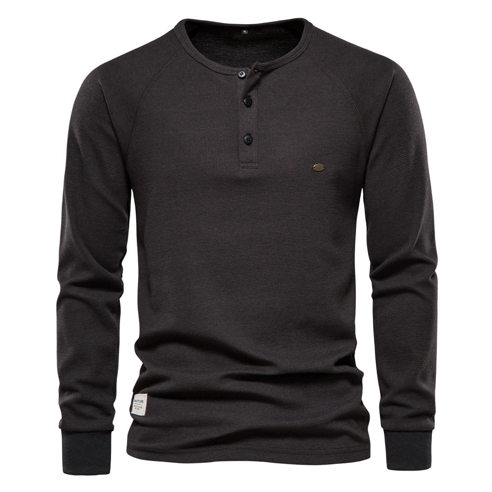 Jacob - Komfortables langes Waffelshirt für Herren