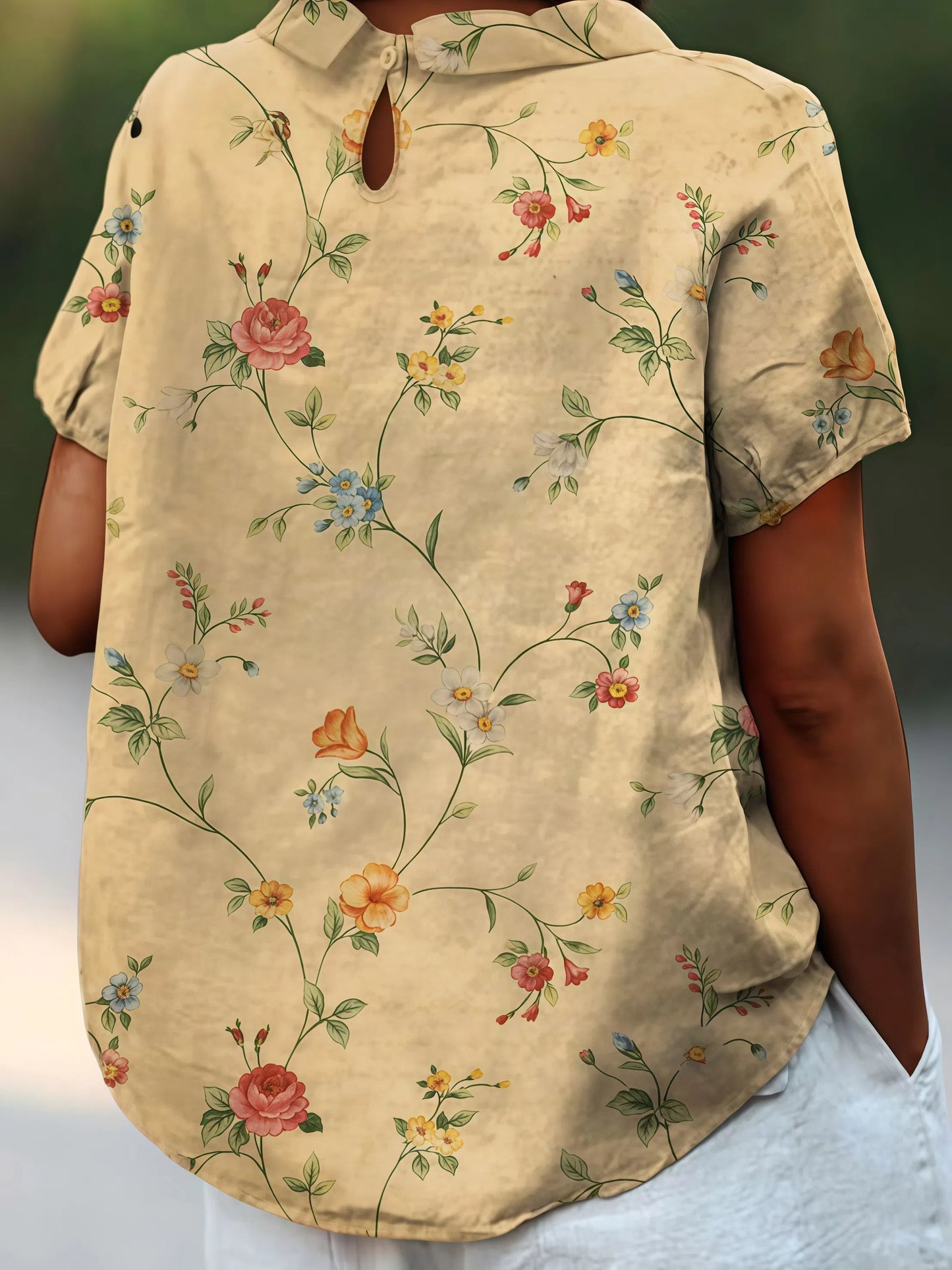 Alejandra - Legeres Hemd mit Blumenprint