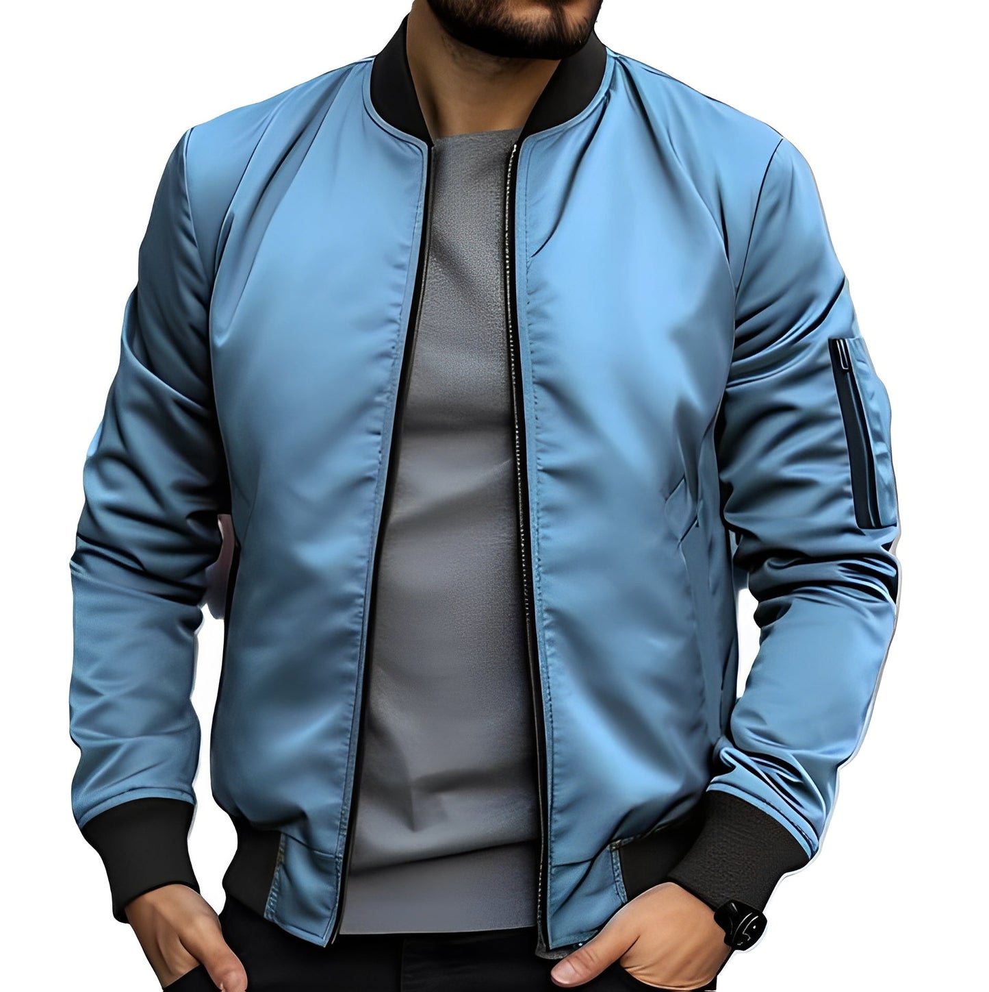 Garret - Elegante, schmal geschnittene Herren-Bomberjacke