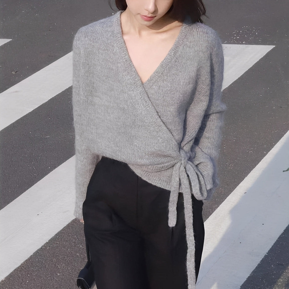 Eleanore - Schicker Damenpullover mit schrägem Muster