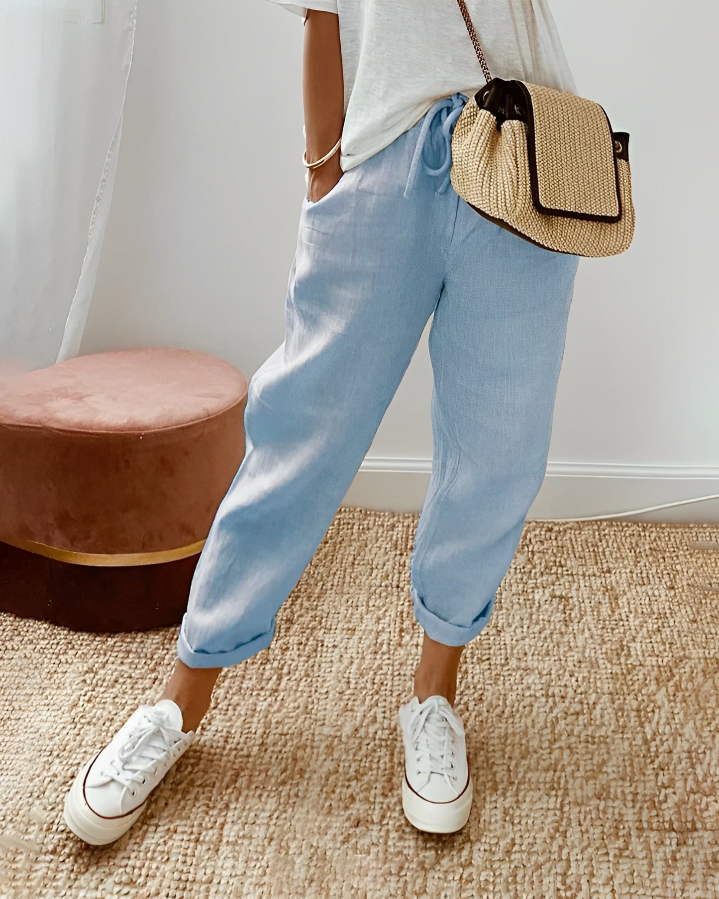 Sherie - Bequeme, lockere Leinenhose für Damen