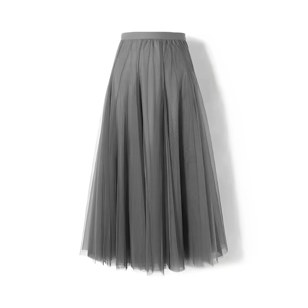Kelly - Komfortabler Midirock aus plissiertem Mesh für Damen