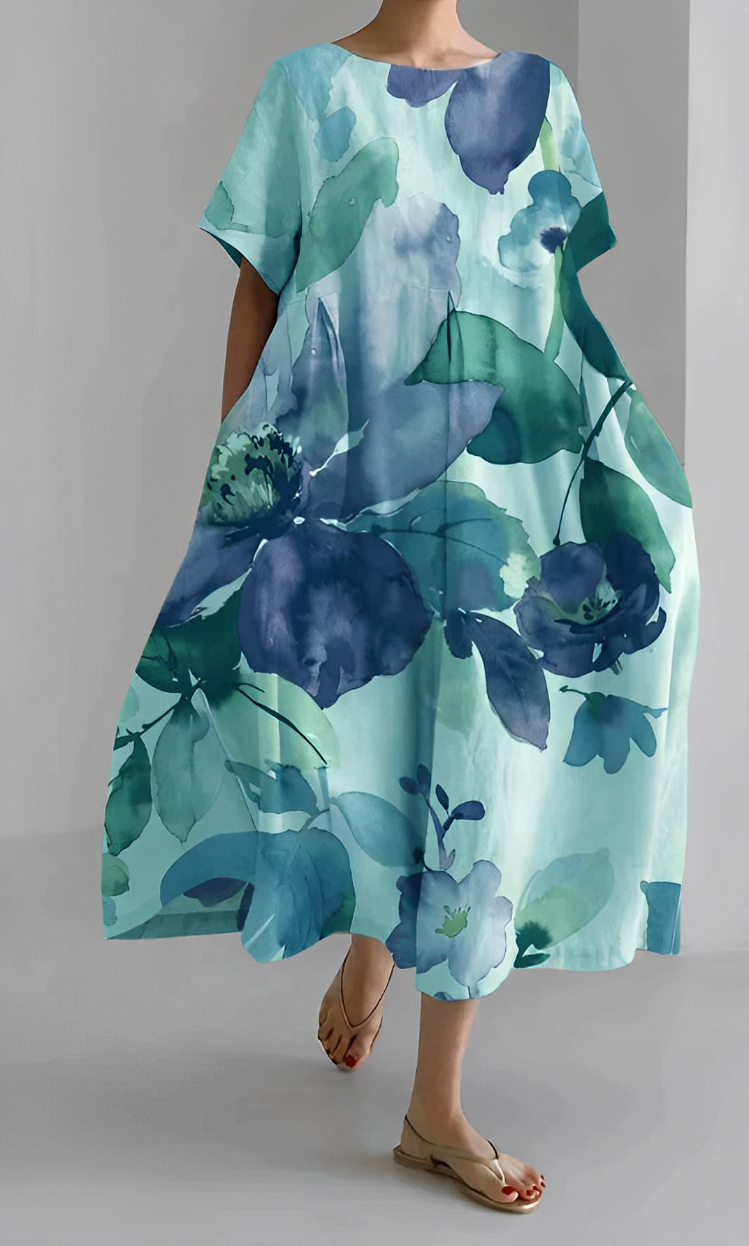 Purdie - Langes Damenkleid in großer Größe
