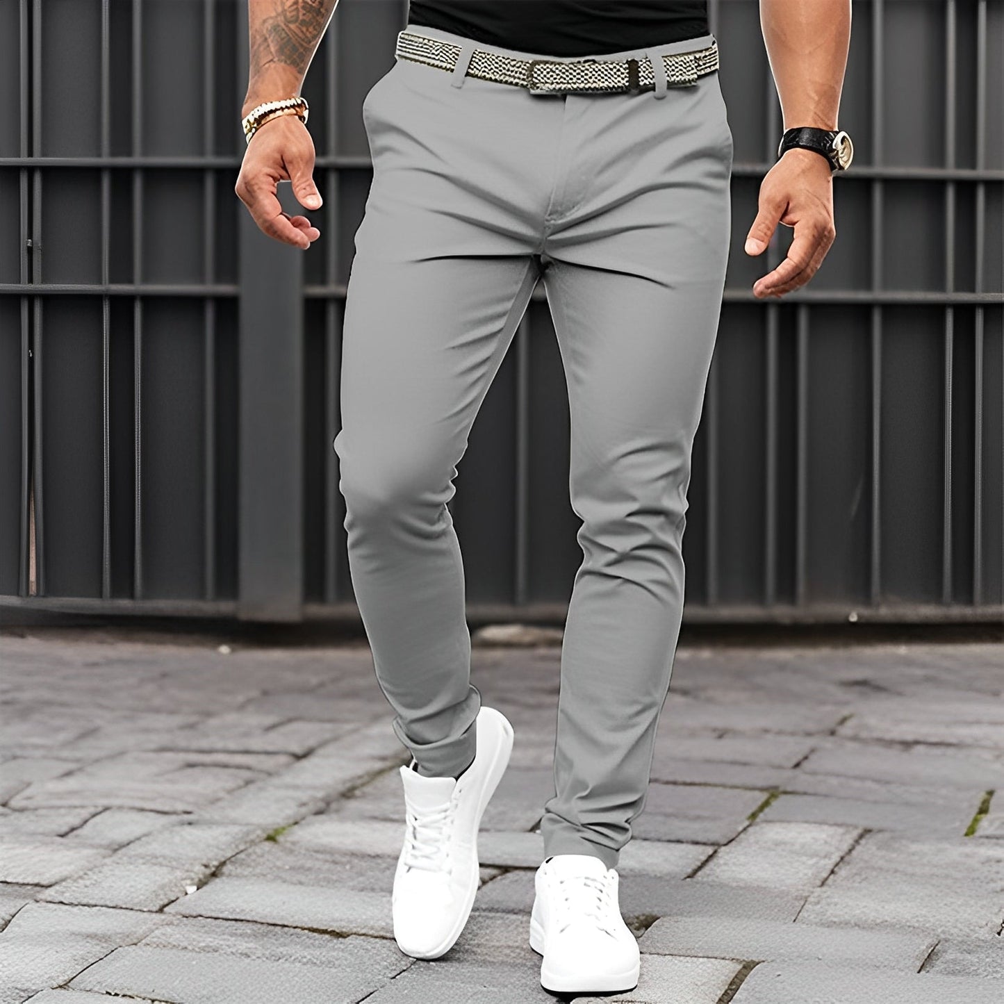 Jaron - Moderne, leichte Slim-Fit-Hose für Männer