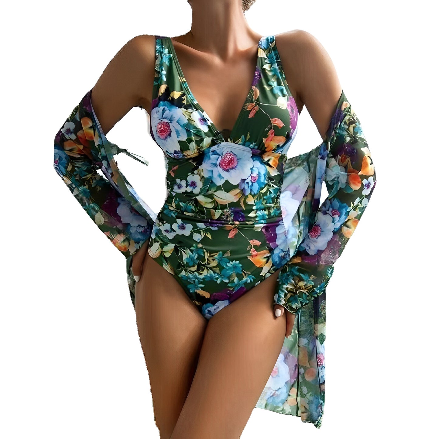 Kaylie - Sommer-Badekleidung mit Blumenmuster für Frauen